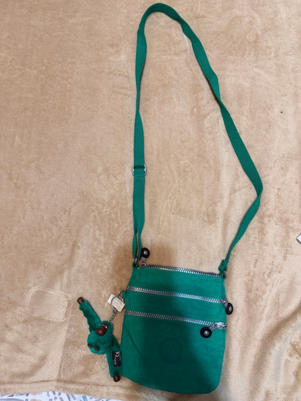 Kipling Green Crossbody Bag